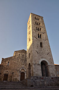 Low angle view of historical building against sky