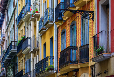 Low angle view of residential buildings