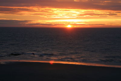 Sunset over sea