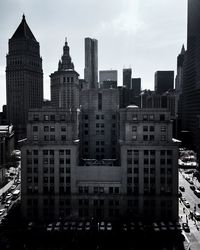 Skyscrapers against sky