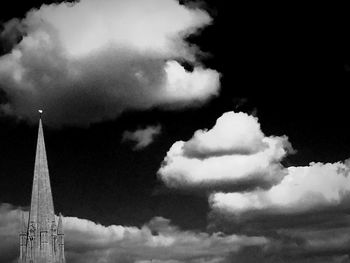 Low angle view of cloudy sky