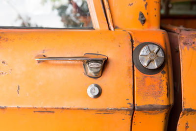 Close-up of rusty metal