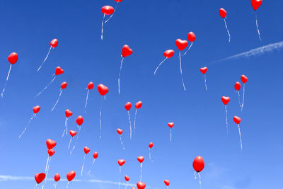 Low angle view of balloons