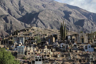 High angle view of townscape