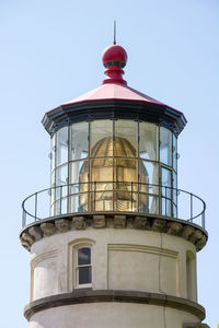 Low angle view of tower against clear sky