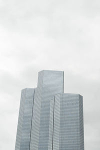 Low angle view of modern building against sky