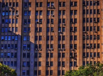 Full frame shot of brown building