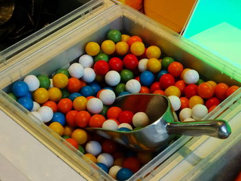 Full frame shot of colorful balls