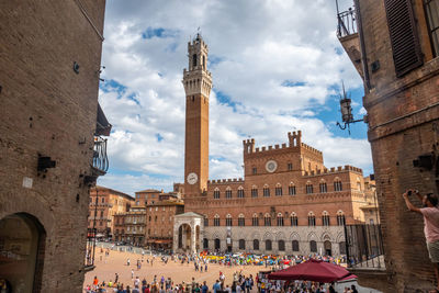 Wonderful piazza del campo in siena, tuscany, italy