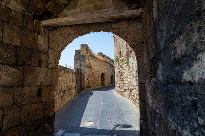 View of old ruin building