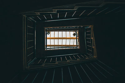 Directly below shot of skylight in building