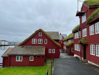 Low angle view of building against sky