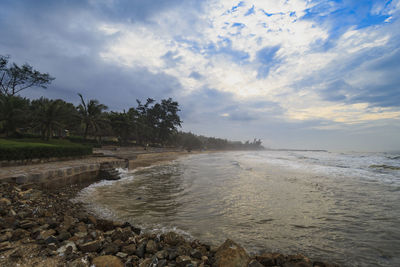 Scenic view of sea against sky