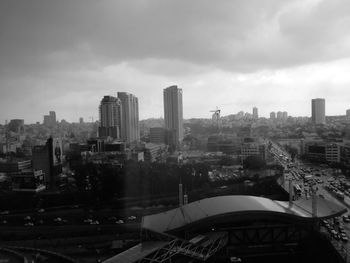 Modern cityscape against sky