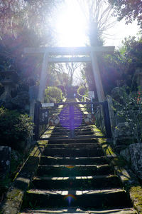 Low angle view of steps