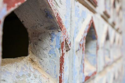 Close-up of weathered wall