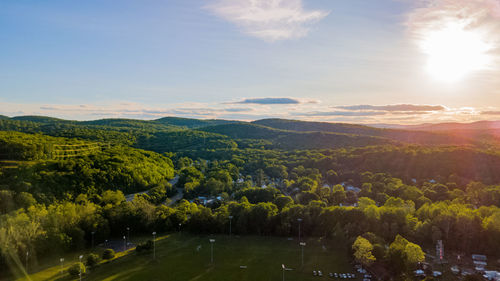 Scenic view of landscape against sky