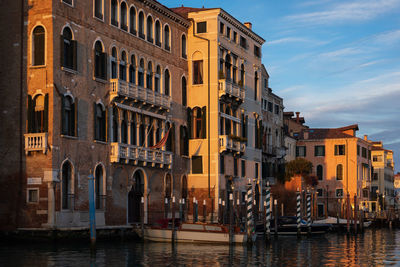 Reflection of buildings in canal