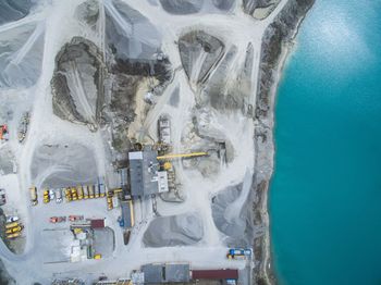 Aerial view of beach