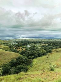 Scenic view of landscape against sky