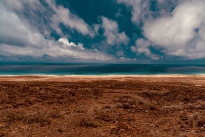 Scenic view of sea against sky