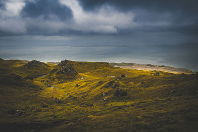 Scenic view of landscape against sky