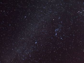 Low angle view of stars in sky