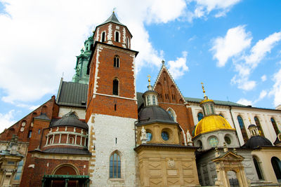 Low angle view of historic building against sky