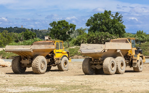 Big mining dumping truck