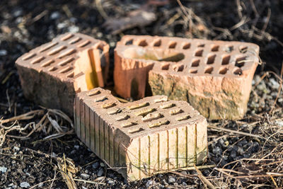 Close-up of stuffed toy on field