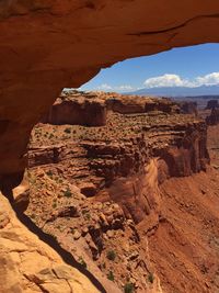 Rock formations in desert