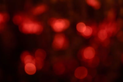 Defocused image of illuminated lights