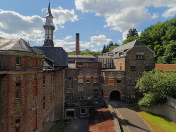 View of historical building against cloudy sky