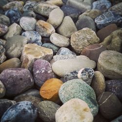 Full frame shot of pebbles