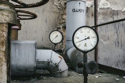 Close-up of clock