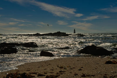 Scenic view of sea against sky