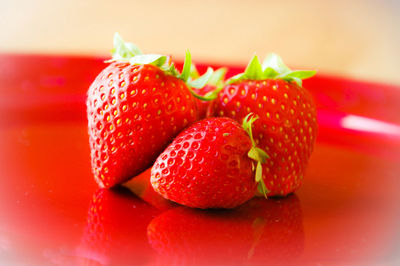 Close-up of strawberries