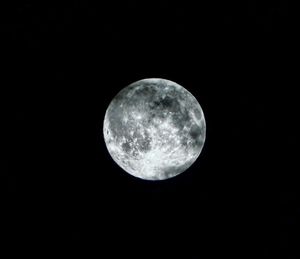 Close-up of moon against sky at night