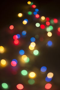 Defocused image of illuminated lights