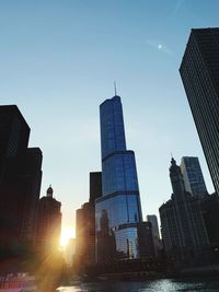 Low angle view of buildings against sky