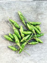 Close-up of green chili pepper