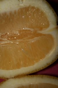 Close-up of lemon slice