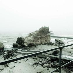 Rocks on shore