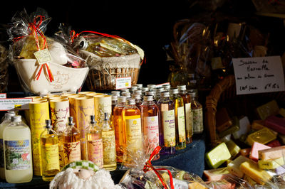 Various vegetables for sale in store