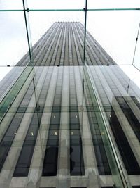 Low angle view of modern building