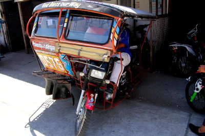 Cars parked in parking lot