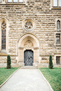 Entrance of historic building