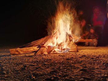 Close-up of bonfire