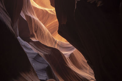 Antelope canyon curves in a specially beautiful place in the usa