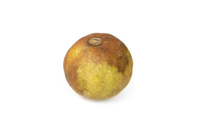 Close-up of apple against white background